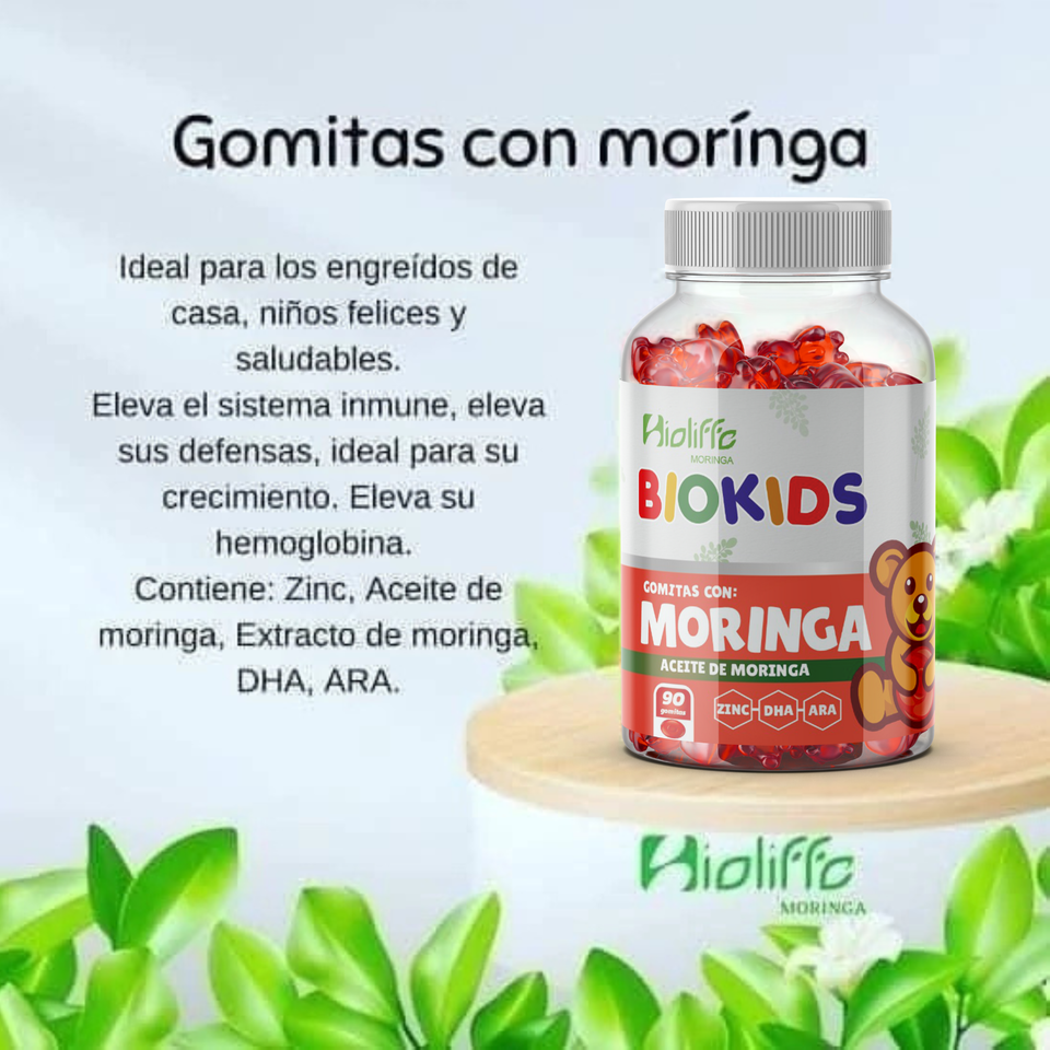 GOMITAS BIOKIDS DE MORINGA